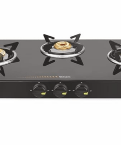 Vidiem Gas Stove G3 181 A Viva Citron (Green) | 3 Burner Gas Stove | Manual Ignition | 8mm Toughened Glass Top Gas Stove | Safety, Reliability, High Efficiency | ISI Certified | 2 years warranty